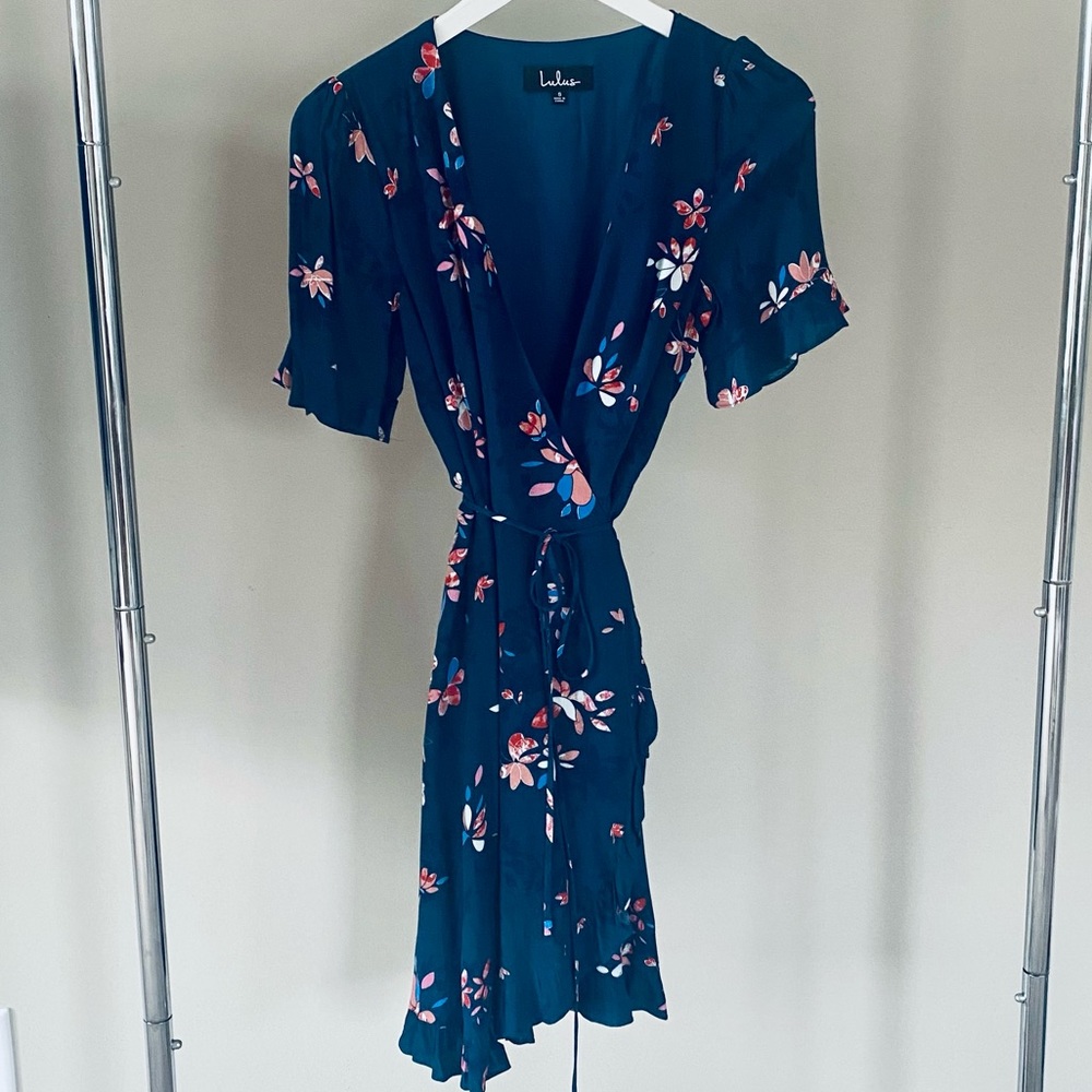 Lulus Floral Wrap Dress